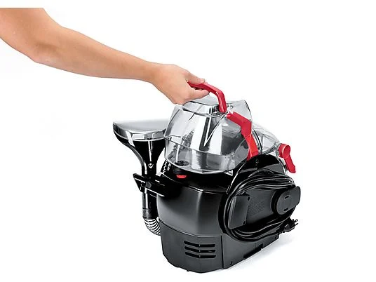 Aspirador sin bolsa - Bissell SpotClean Pro, 750 W, 2.8 l, Limpieza manchas profesional, Negro y Rojo - Imagen 3