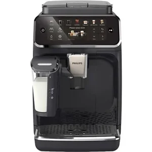 Cafetera superautomática - Philips EP4441/50, LatteGo, SilentBrew, 20 Bebidas, 15 bar, AquaClean, Molinillo Cerámico, Aroma Extract, Negro