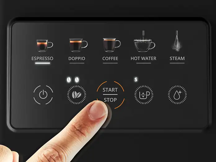Cafetera superautomática - KRUPS My Coffee EA201B, 3 recetas de café, Táctil, Molinillo, Bandeja de goteo extraíble, Compacta, 15 bares, Gris - Imagen 10