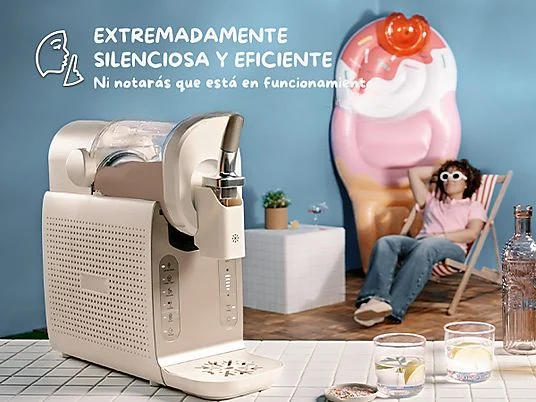 Heladera - Moulinex Freezi MJ803, Heladera 16 en 1, Helados y bebidas heladas al momento, 5 Programas automáticos, Silenciosa, 8 Raciones, Blanca - Imagen 3