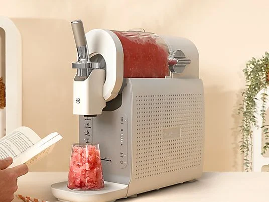 Heladera - Moulinex Freezi MJ803, Heladera 16 en 1, Helados y bebidas heladas al momento, 5 Programas automáticos, Silenciosa, 8 Raciones, Blanca - Imagen 7
