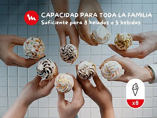 Heladera - Moulinex Freezi MJ803, Heladera 16 en 1, Helados y bebidas heladas al momento, 5 Programas automáticos, Silenciosa, 8 Raciones, Blanca - Imagen 8
