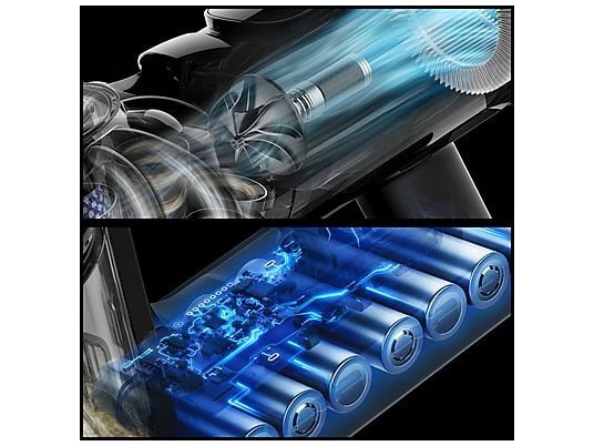 Aspirador escoba - Dyson V8™ Cyclone, Potencia succión 150 W, Autonomía 60 min, Rinconera, Negro - Imagen 5