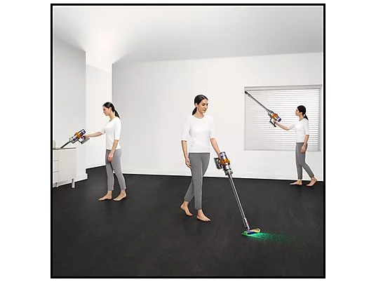 Aspirador escoba - Dyson V15 Detect™ Absolute, Potencia succión 240 AW, Autonomía 60 min, Minicepillo motorizado, 3 Modos, Láser, Sensor Suciedad - Imagen 8