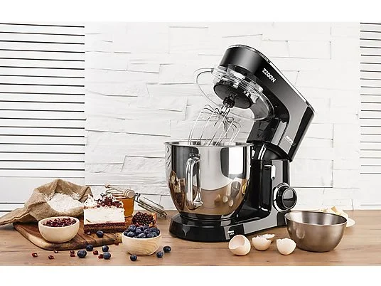 Batidora de repostería - MPM MRK-19B, 2200 W, 6 velocidades, Acero Inoxidable / Negro - Imagen 3