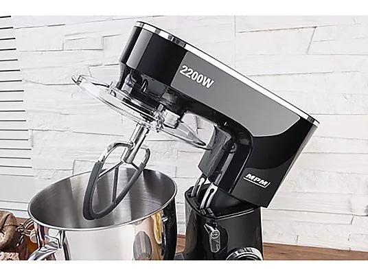 Batidora de repostería - MPM MRK-19B, 2200 W, 6 velocidades, Acero Inoxidable / Negro - Imagen 7