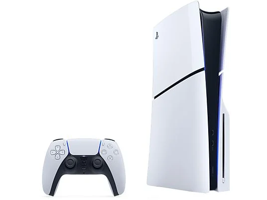 Consola - Sony PS5 Slim Standard, 1 TB SSD, 4K, 1 mando, Chasis E, Blanco