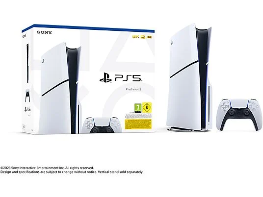 Consola - Sony PS5 Slim Standard, 1 TB SSD, 4K, 1 mando, Chasis E, Blanco - Imagen 3
