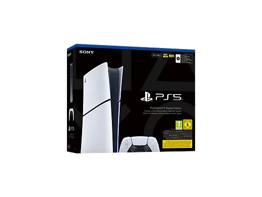 Consola - Sony PS5 Slim Digital Edition, 825 GB SSD, 4K, 1 mando, Chasis E, Blanco - Imagen 3