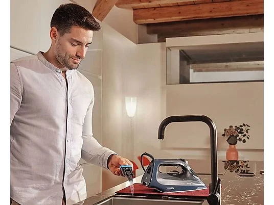 Plancha de vapor - BRAUN 0127409002, 260 g/ming/min, 330 ml, Azul oscuro - Imagen 4