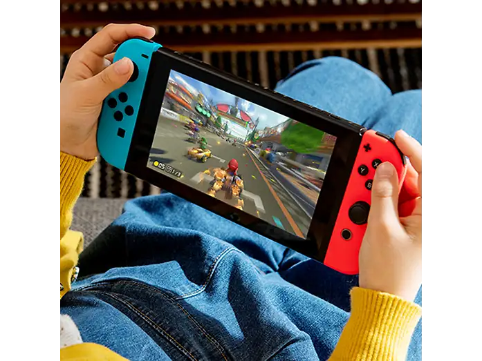 Consola Nintendo Switch - NINTENDO CONSOLA SWITCH AZUL/ROJO NEON, 32 GB, Azul - Imagen 4